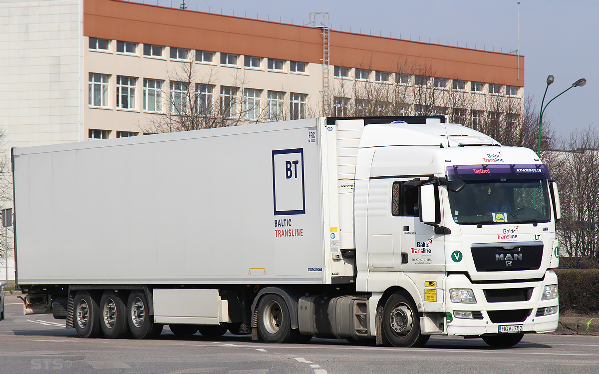 Литва, № HGV 752 — MAN TGX ('2007) 18.440