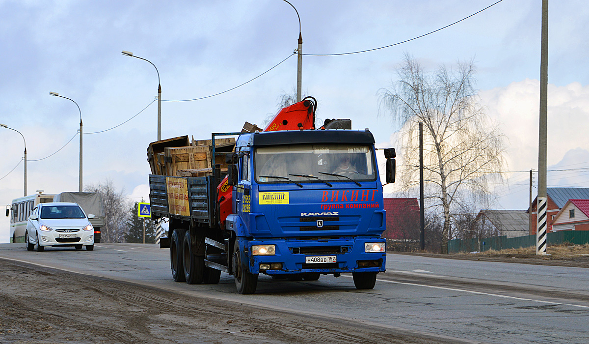 Нижегородская область, № Е 408 ВВ 152 — КамАЗ-65117-62