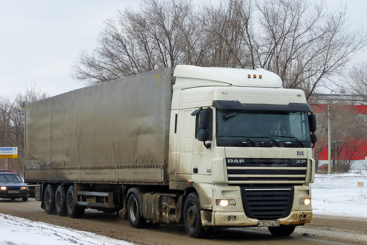 Волгоградская область, № С 927 КХ 34 — DAF XF105 FT