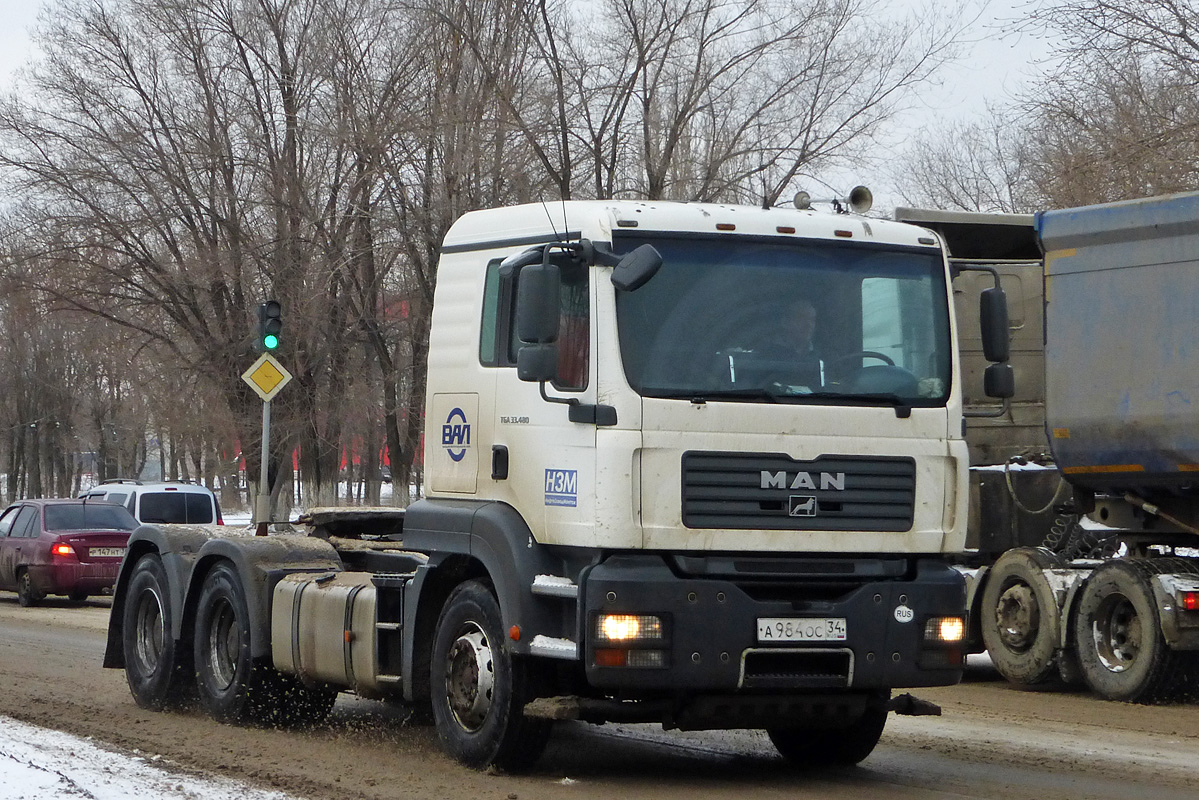 Волгоградская область, № А 984 ОС 34 — MAN TGA 33.480