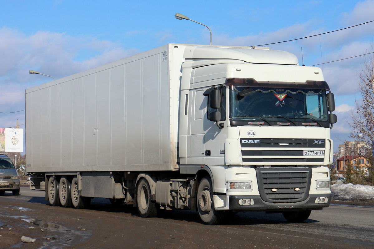 Омская область, № О 777 МУ 55 — DAF XF105 FT