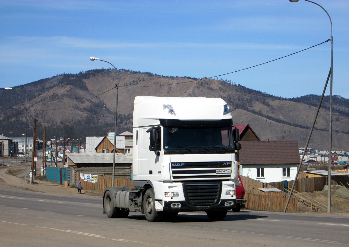 Бурятия, № Н 675 КО 03 — DAF XF105 FT