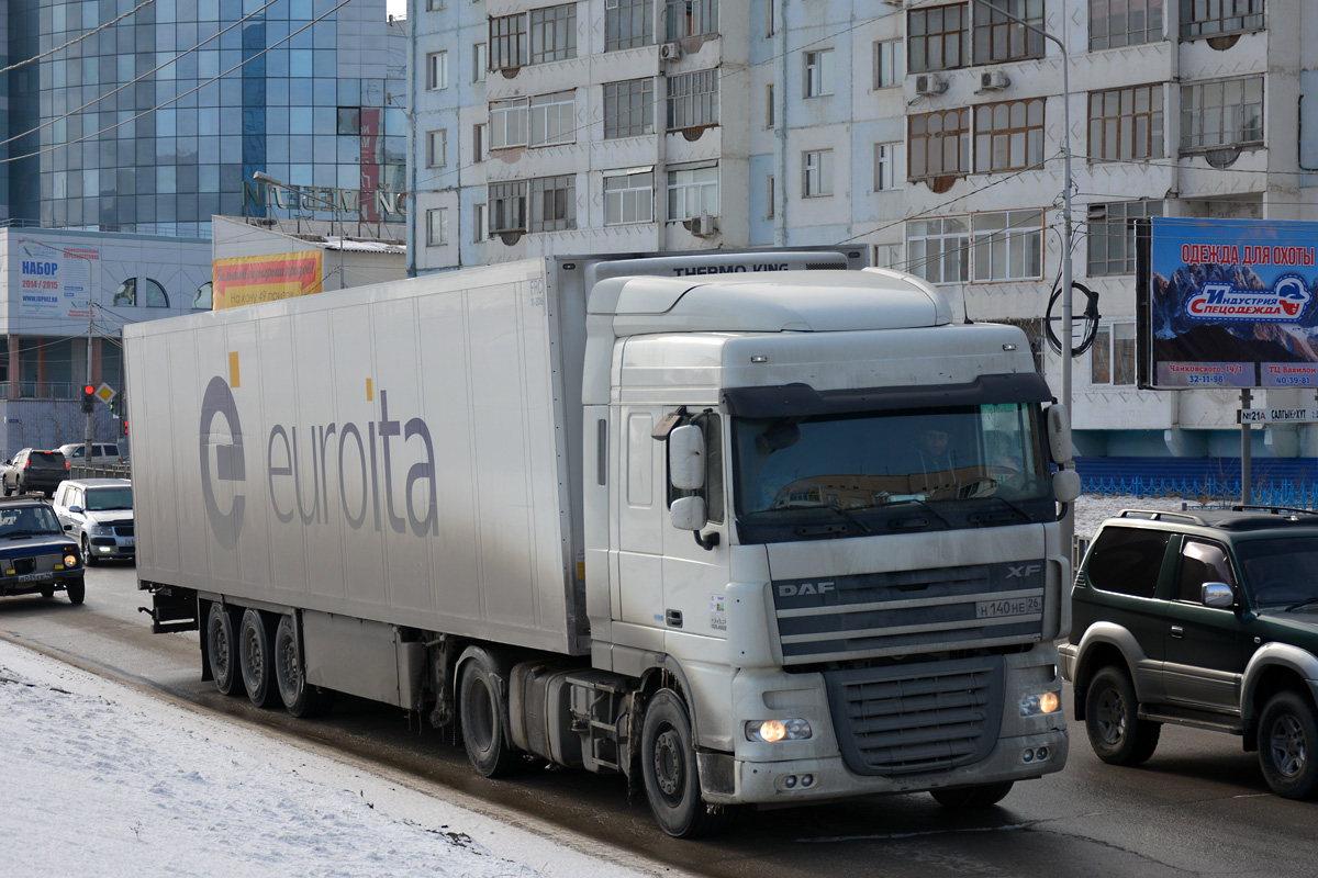 Ставропольский край, № Н 140 НЕ 26 — DAF XF105 FT