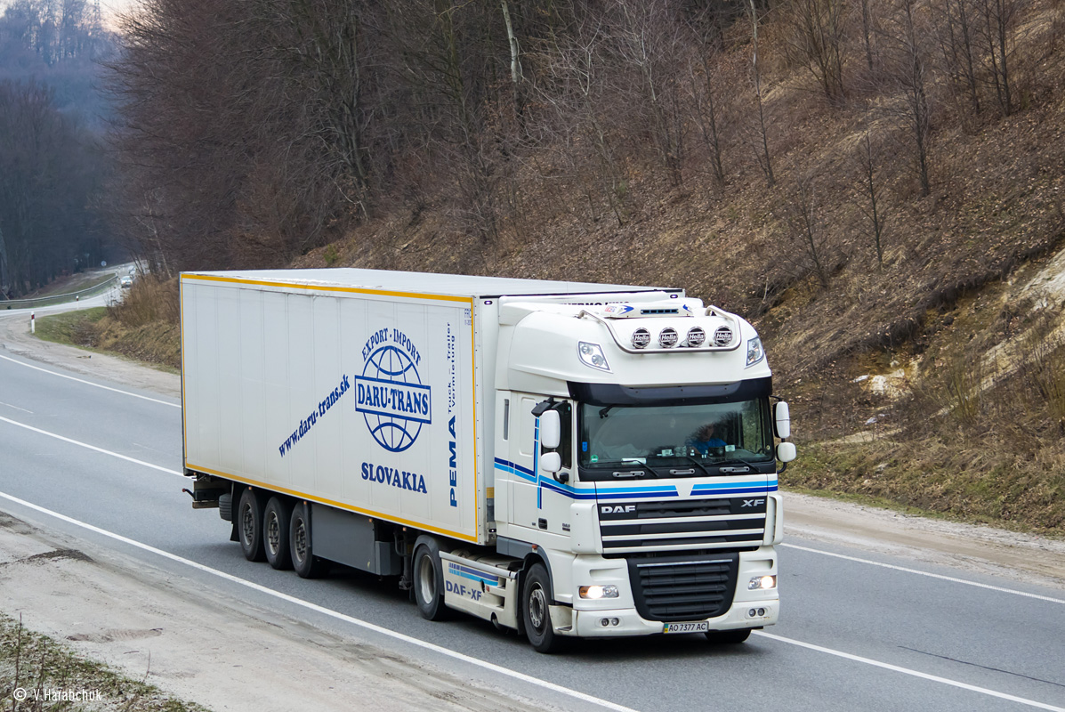 Закарпатская область, № АО 7377 АС — DAF XF105 FT