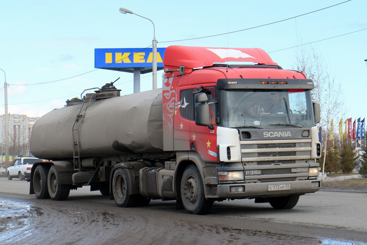 Омская область, № С 172 НР 55 — Scania ('1996) P114G