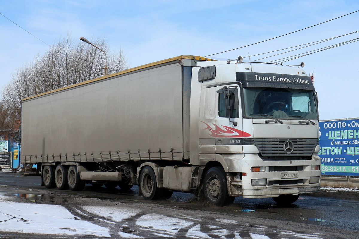 Нижегородская область, № А 584 ТВ 152 — Mercedes-Benz Actros ('1997) 1840