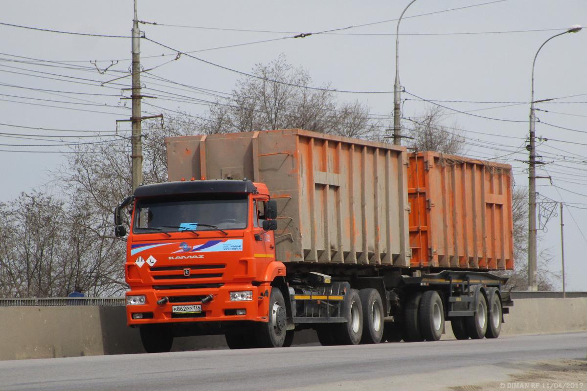 Волгоградская область, № В 862 РР 134 — КамАЗ-6520 (общая модель)