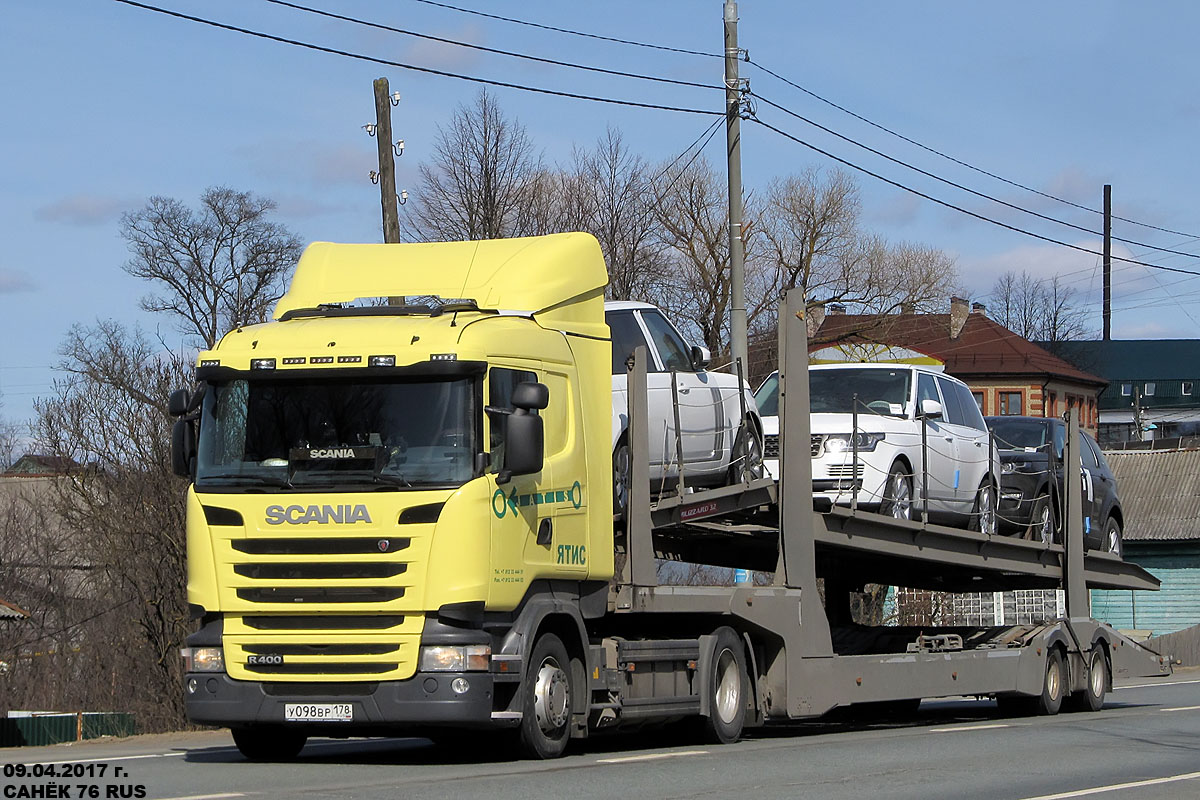 Санкт-Петербург, № У 098 ВР 178 — Scania ('2013) R400