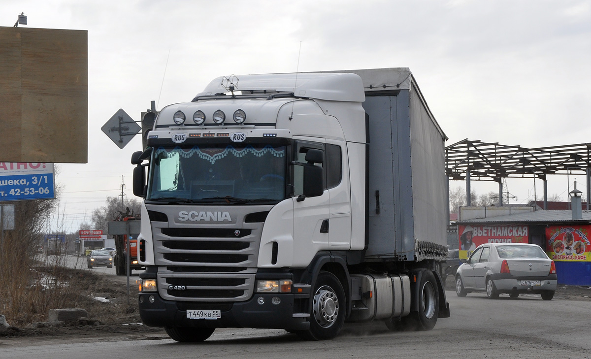 Омская область, № Т 449 КВ 55 — Scania ('2009) G420