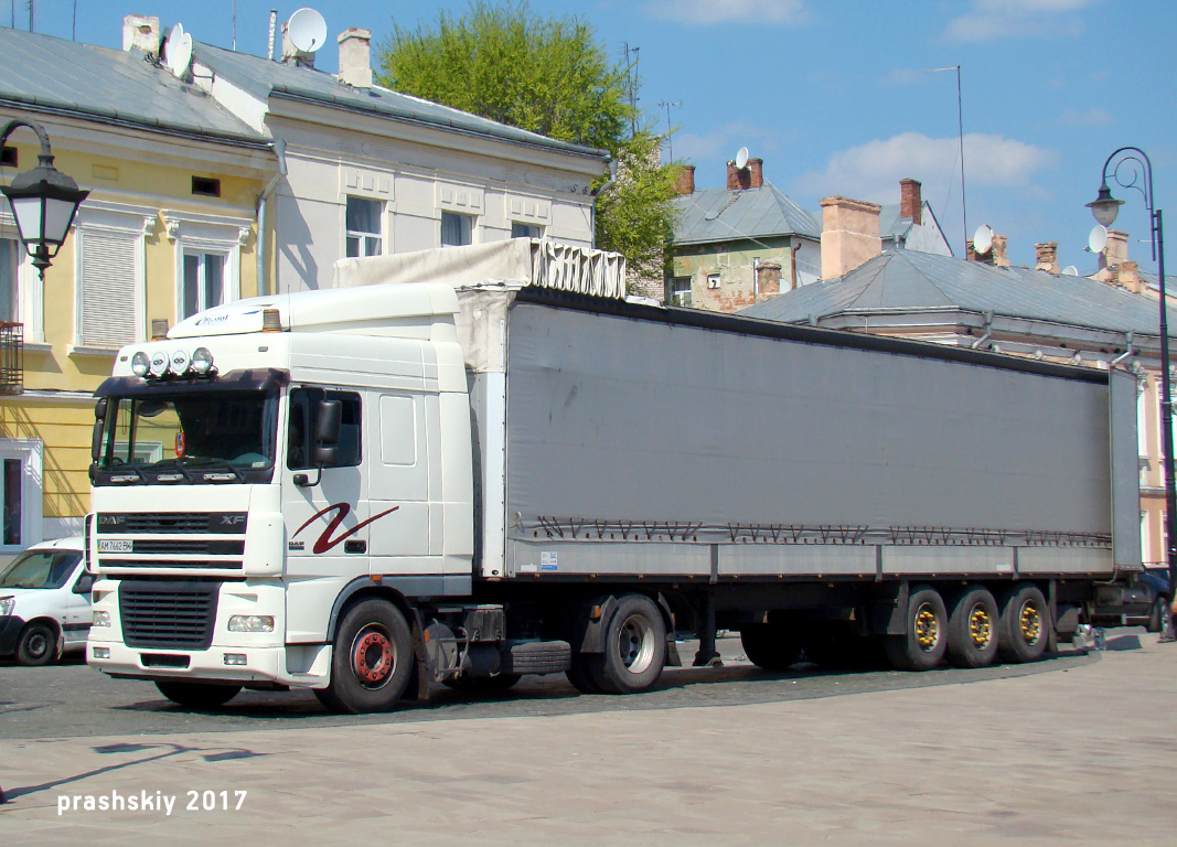 Житомирская область, № АМ 7662 ВК — DAF XF95 FT