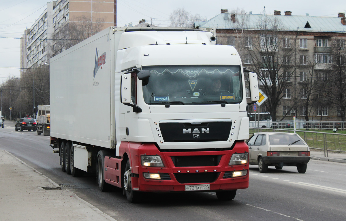 Московская область, № А 721 АУ 190 — MAN TGX ('2007) 18.440