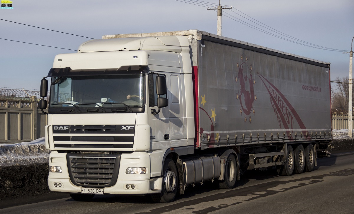 Северо-Казахстанская область, № T 530 BP — DAF XF105 FT