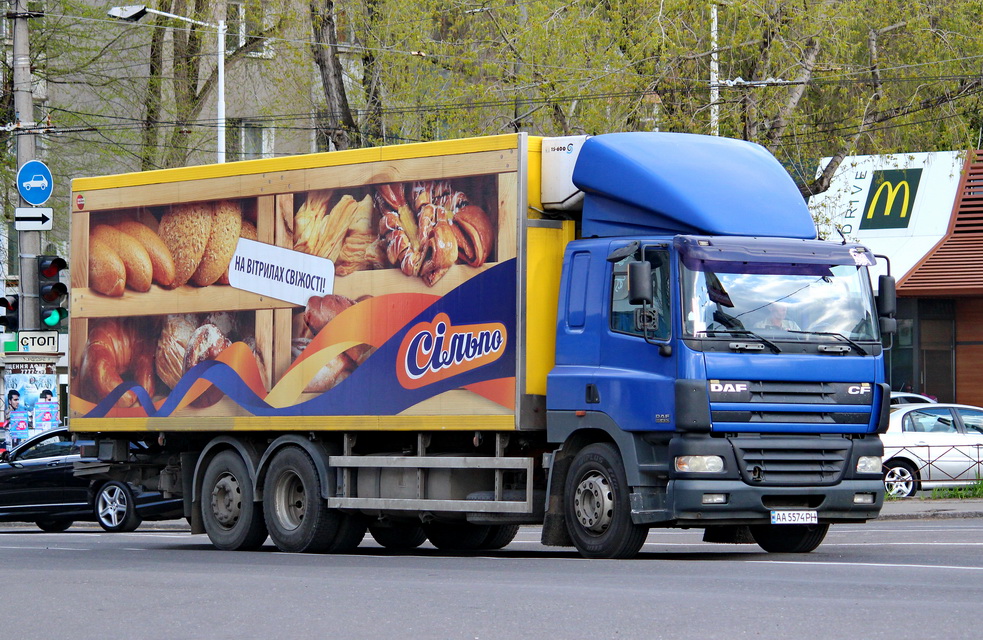 Киевская область, № АА 5574 РН — DAF CF85 FAR