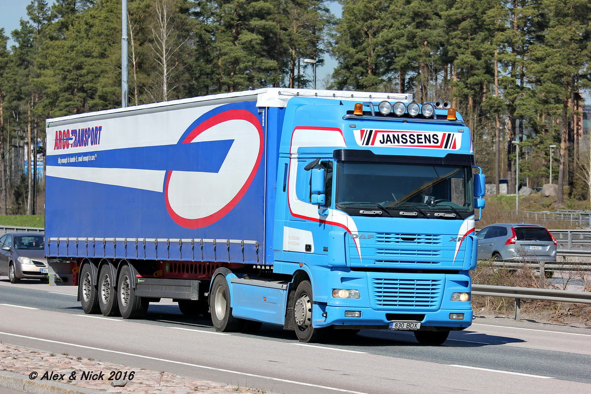 Эстония, № 830 BDX — DAF XF95 FT