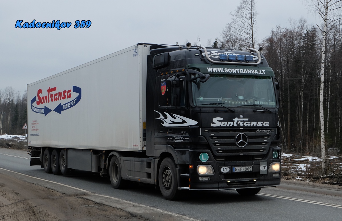 Литва, № GEF 909 — Mercedes-Benz Actros ('2003) 1844