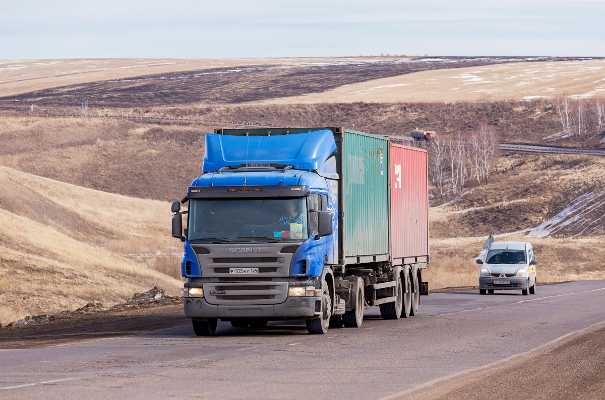 Красноярский край, № Р 105 ВУ 124 — Scania ('2004) P340