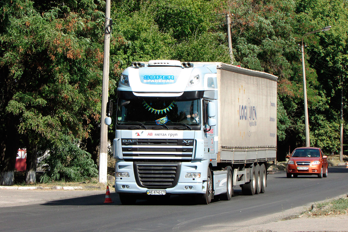 Днепропетровская область, № АЕ 8740 СТ — DAF XF105 FT; DAF FT XF105 "Blue Edition" (Днепропетровская область)