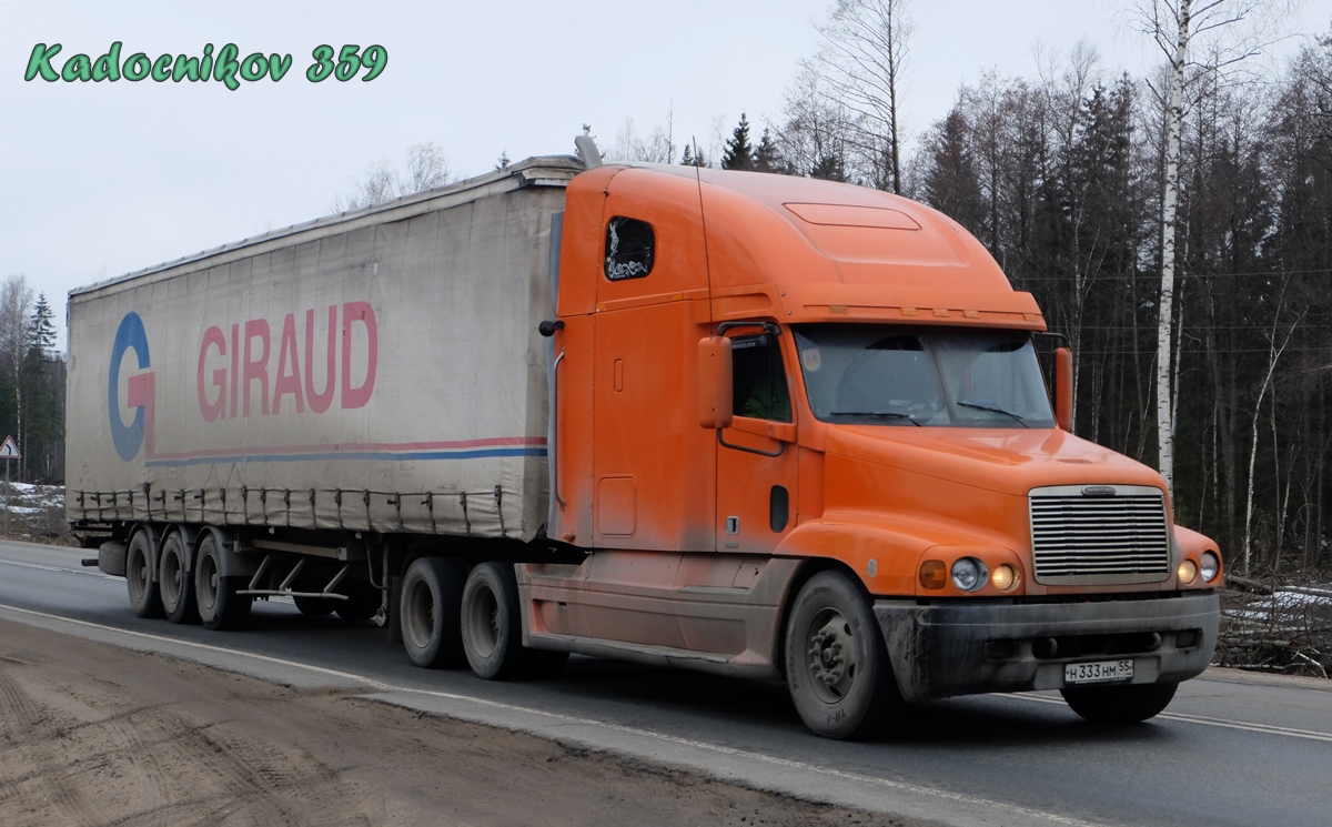 Омская область, № Н 333 НМ 55 — Freightliner Century Class