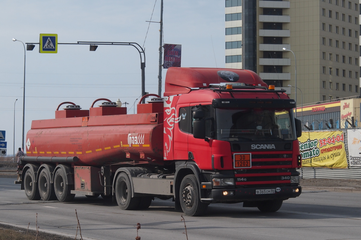 Ханты-Мансийский автоном.округ, № В 365 СМ 86 — Scania ('1996) P114G