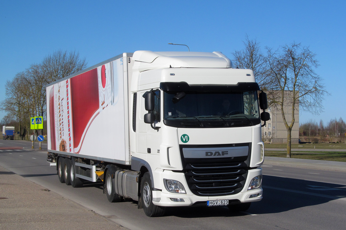 Литва, № HGV 623 — DAF XF Euro6 FT