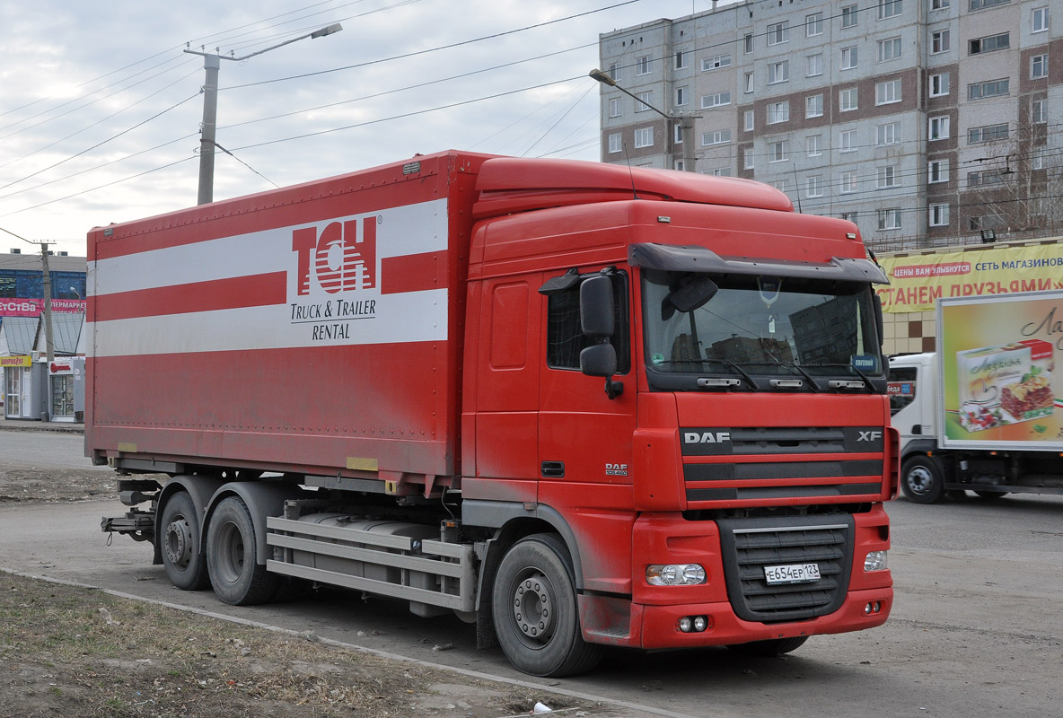 Краснодарский край, № Е 654 ЕР 123 — DAF XF105 FAR