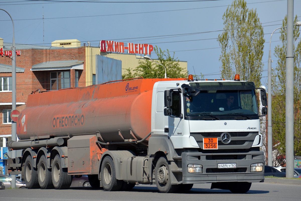 Ростовская область, № У 489 СУ 161 — Mercedes-Benz Axor 1840 [Z9M]