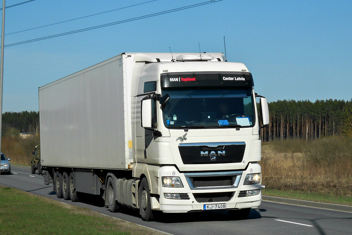 Латвия, № KJ-7408 — MAN TGX ('2007) 18.440