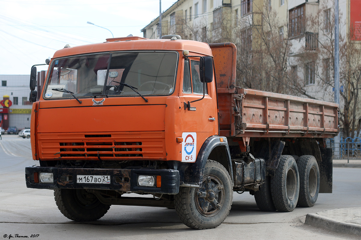 Чувашия, № М 167 ВО 21 — КамАЗ-53215 (общая модель)