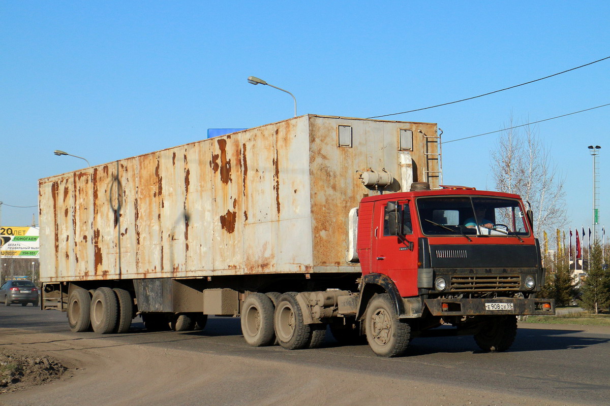 Омская область, № Е 908 ОХ 55 — КамАЗ-5410