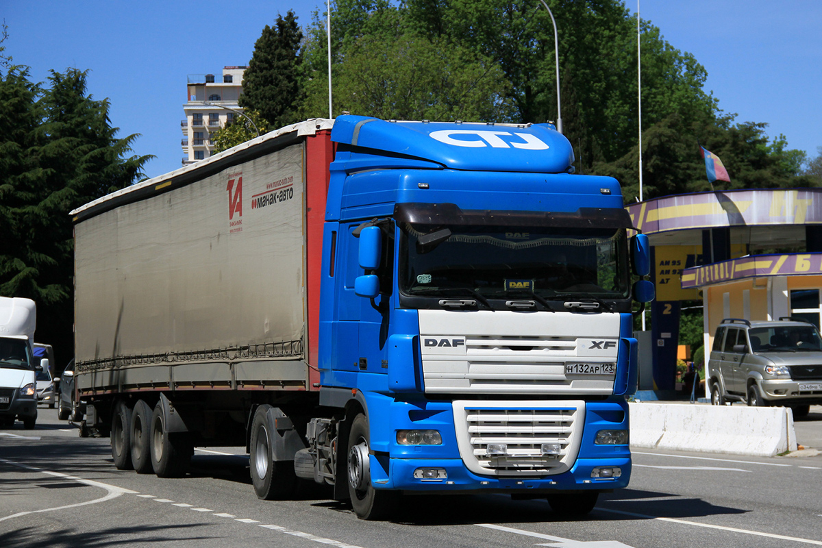 Краснодарский край, № Н 132 АР 123 — DAF XF105 FT