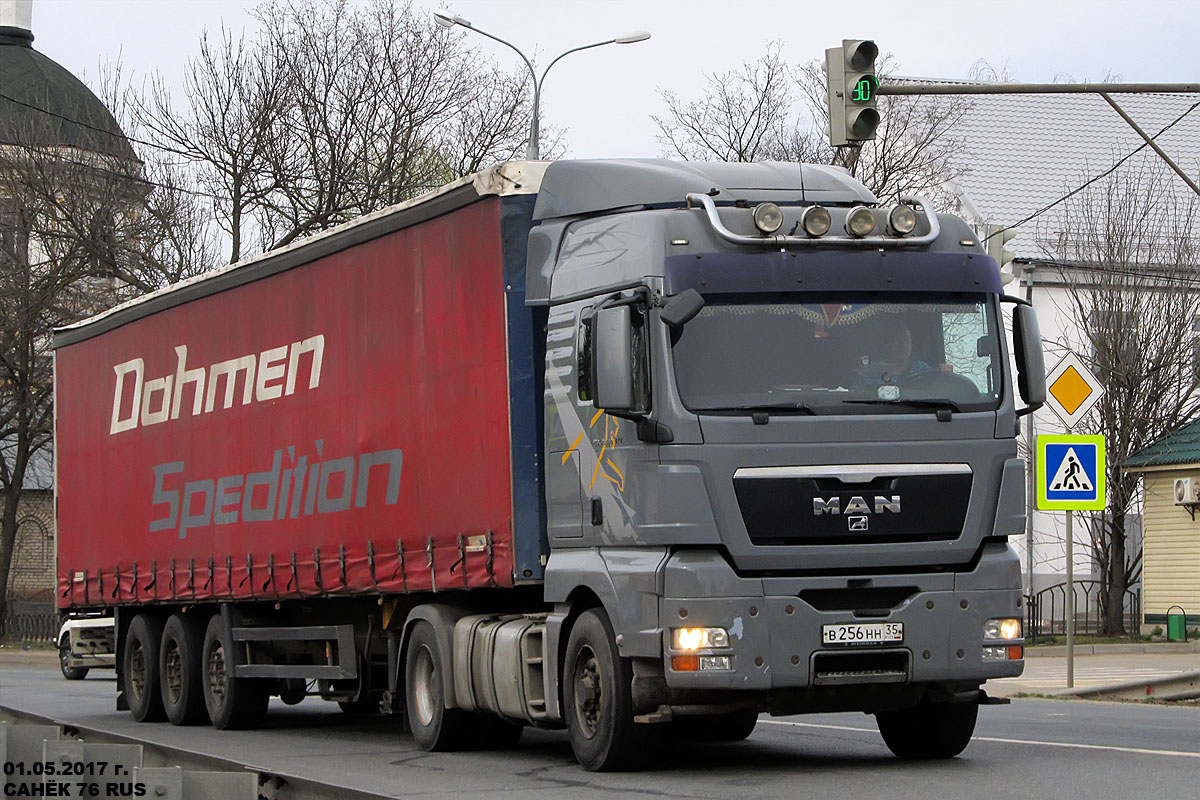 Вологодская область, № В 256 НН 35 — MAN TGX ('2007) 18.440