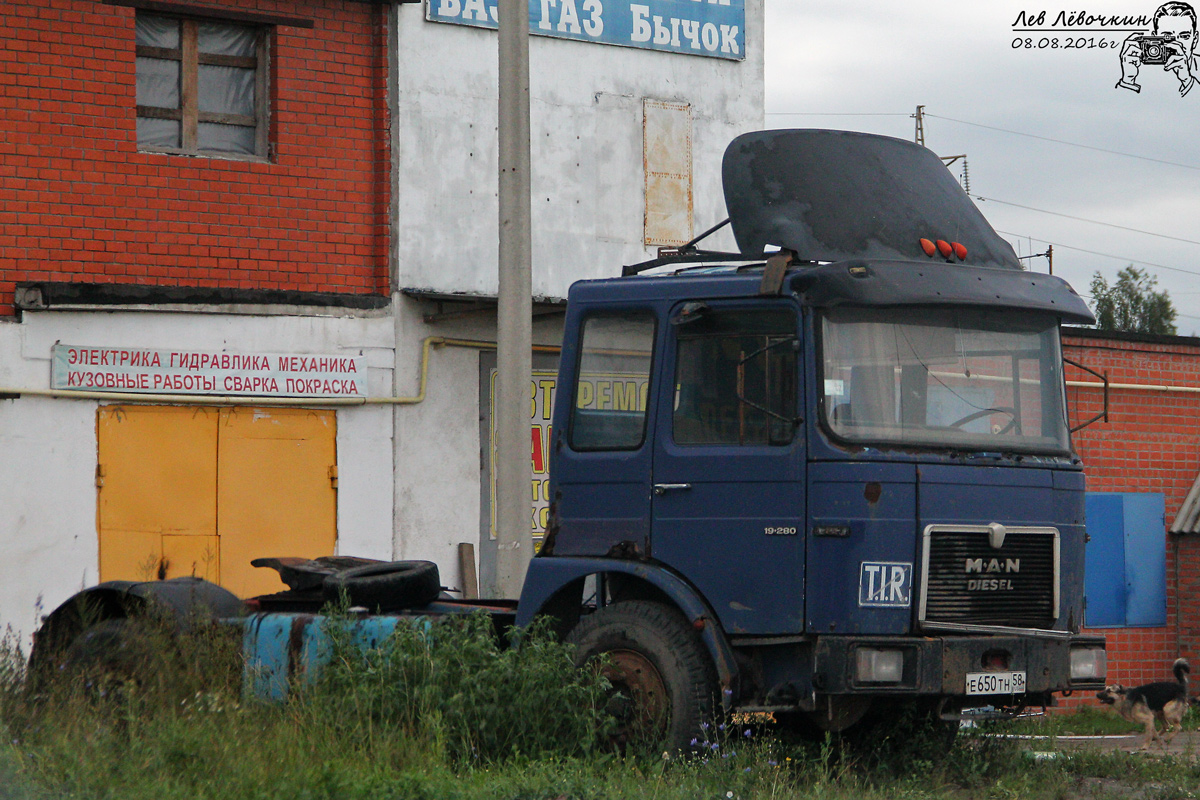 Пензенская область, № Е 650 ТН 58 — MAN F8 (общая модель)