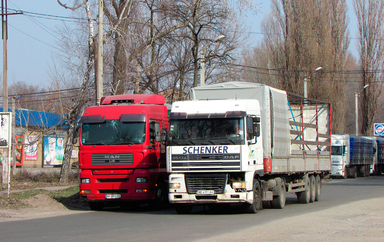 Днепропетровская область, № АЕ 4191 АН — DAF 95XF FT