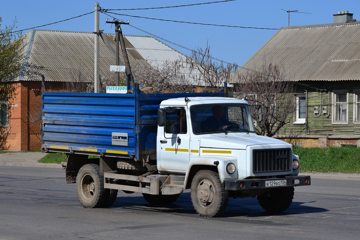 Волгоградская область, № В 129 ВО 134 — ГАЗ-3309