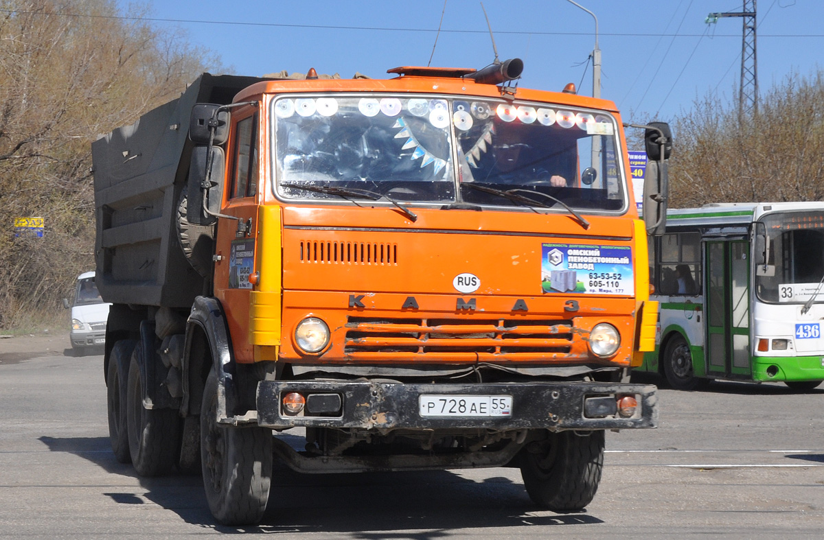 Омская область, № Р 728 АЕ 55 — КамАЗ-5511