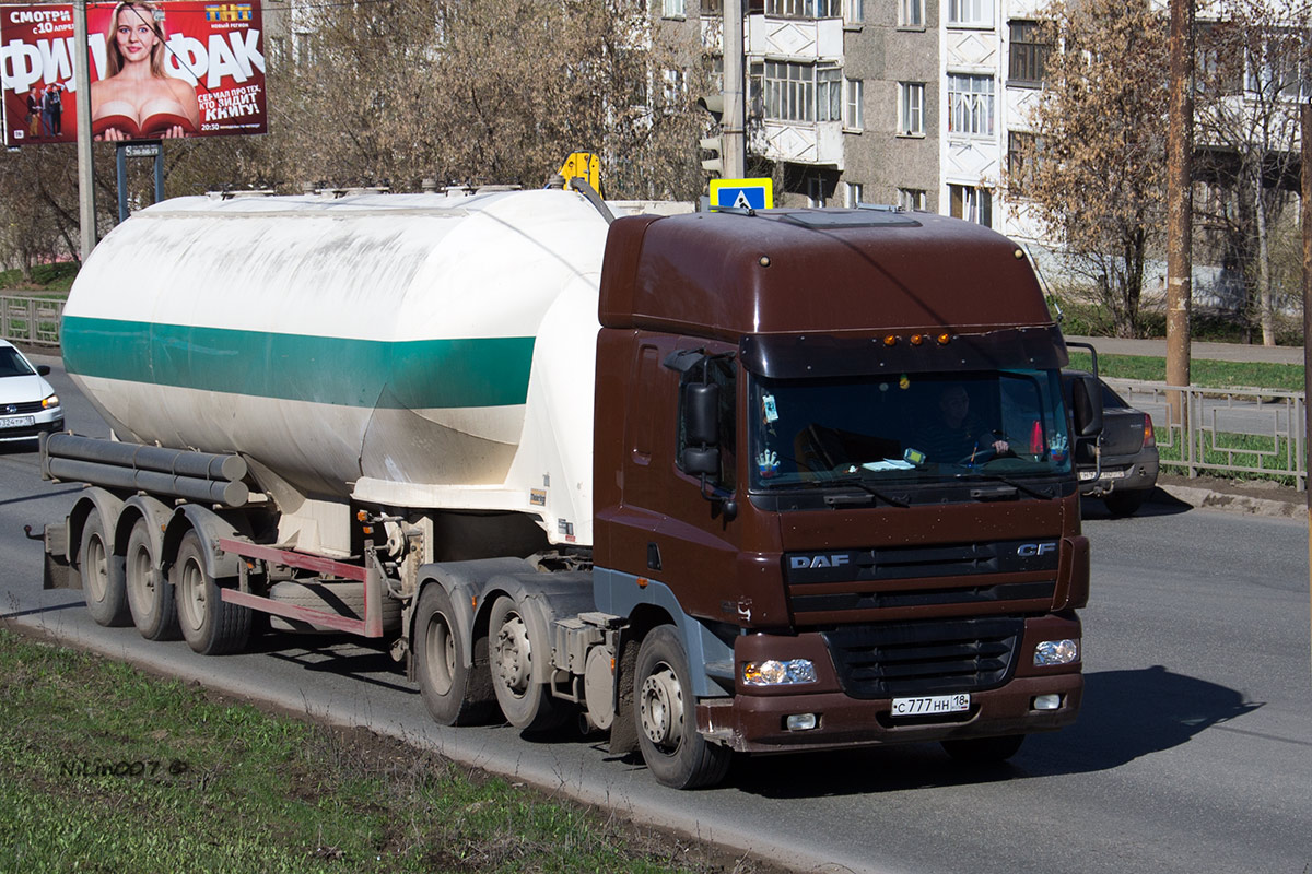 Удмуртия, № С 777 НН 18 — DAF CF85 FTG