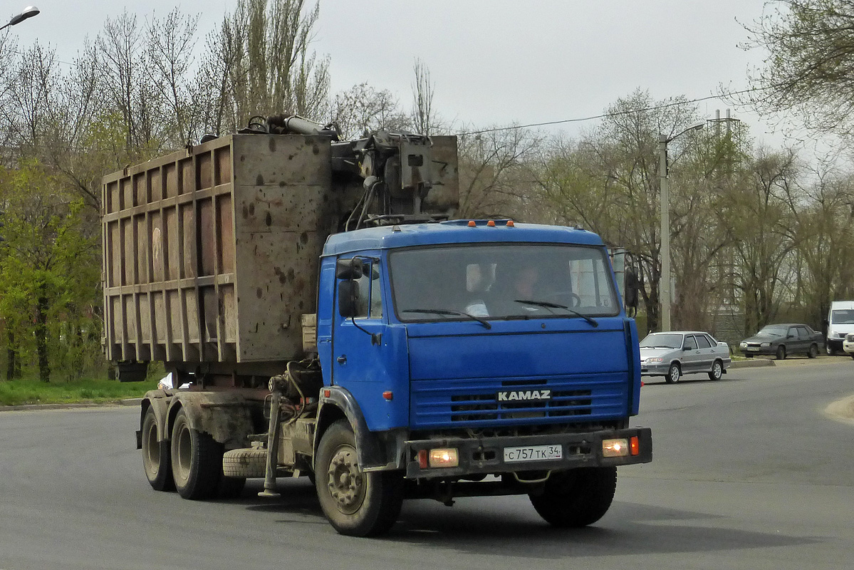 Волгоградская область, № С 757 ТК 34 — КамАЗ-53229-13 [53229N]