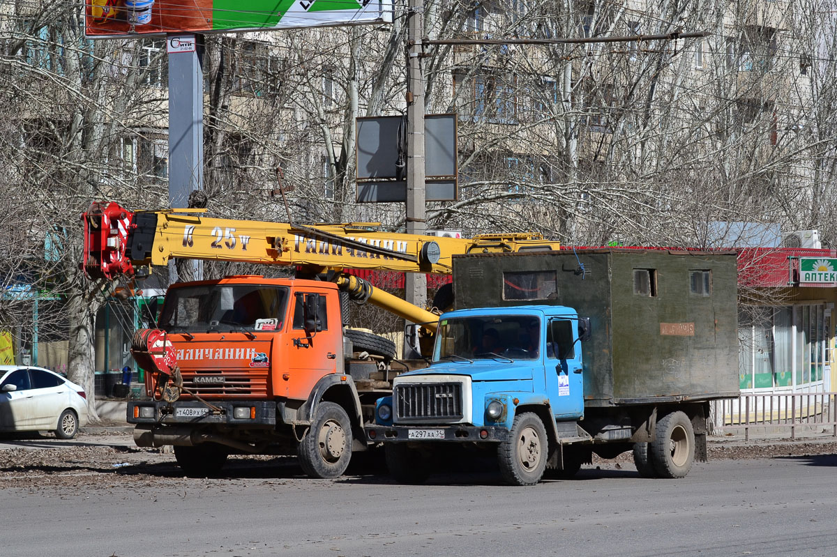 Волгоградская область, № Т 408 РХ 64 — КамАЗ-65115-62; Волгоградская область, № А 297 АА 34 — ГАЗ-3307