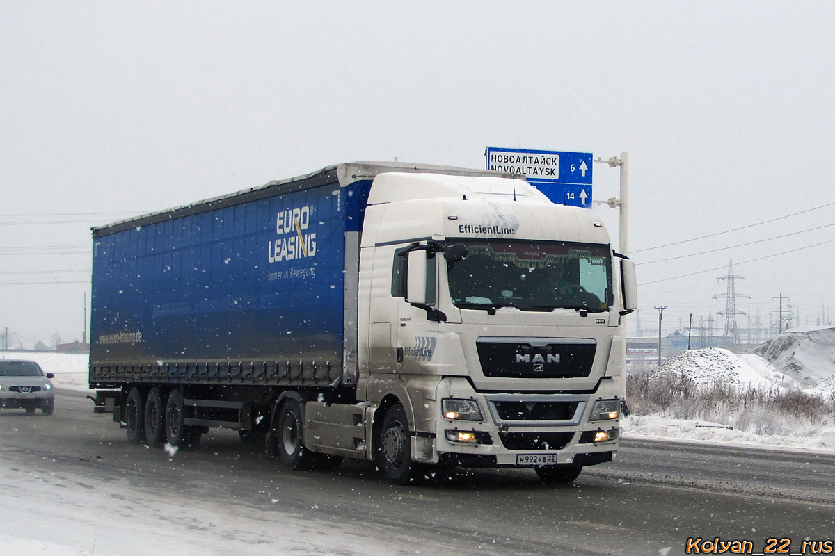 Алтайский край, № Н 992 УЕ 22 — MAN TGX ('2007) 18.440