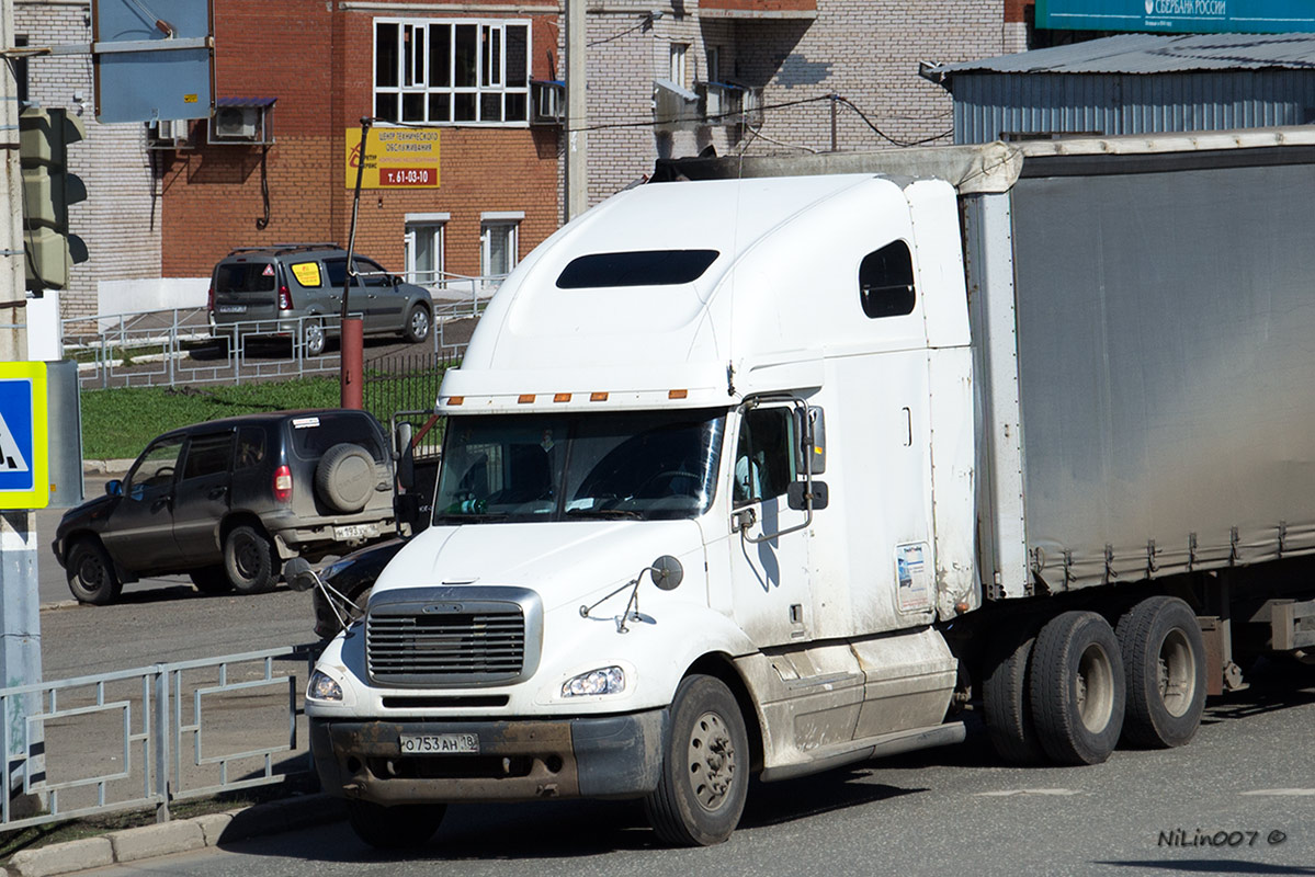 Удмуртия, № О 753 АН 18 — Freightliner Columbia