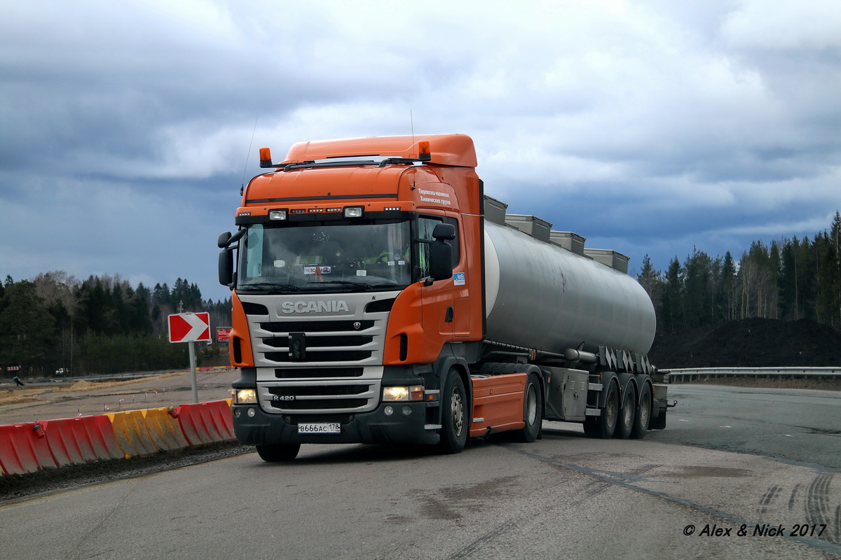 Санкт-Петербург, № В 666 АС 178 — Scania ('2009) R420