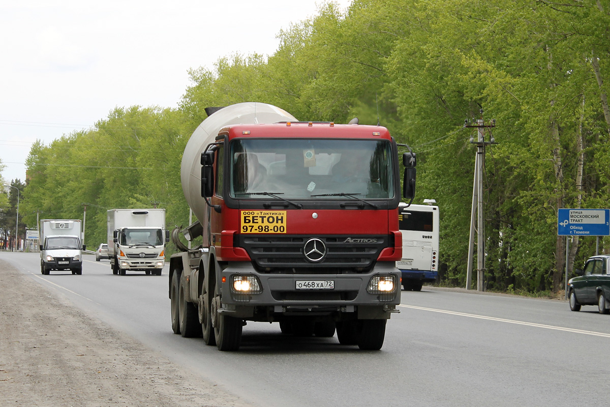 Тюменская область, № О 468 ХА 72 — Mercedes-Benz Actros ('2003)