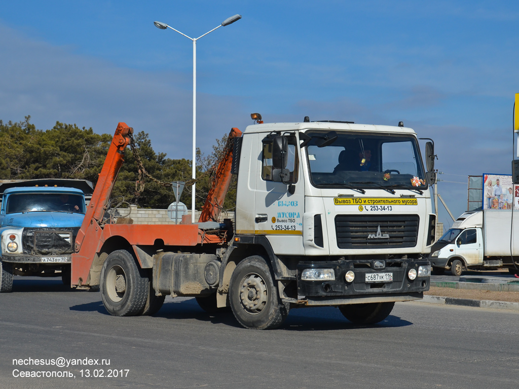 Севастополь, № С 687 ХК 116 — МАЗ-5550B2