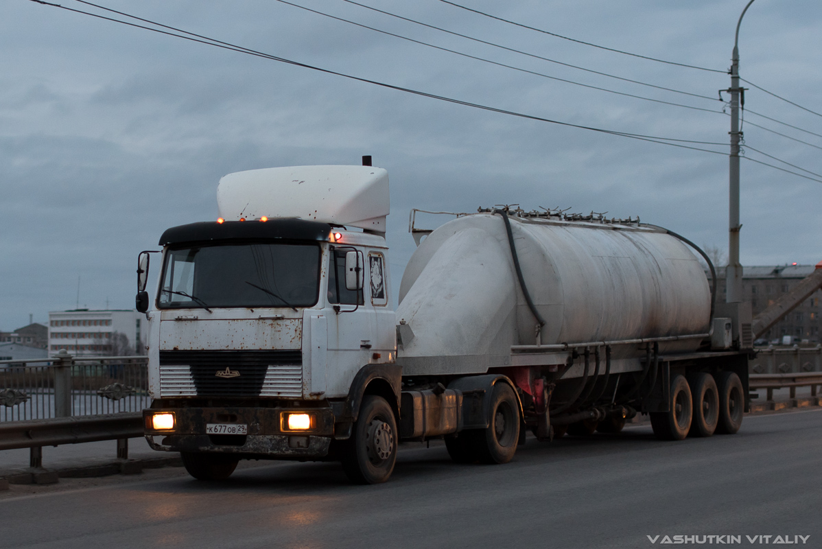 Архангельская область, № К 677 ОВ 29 — МАЗ-54324