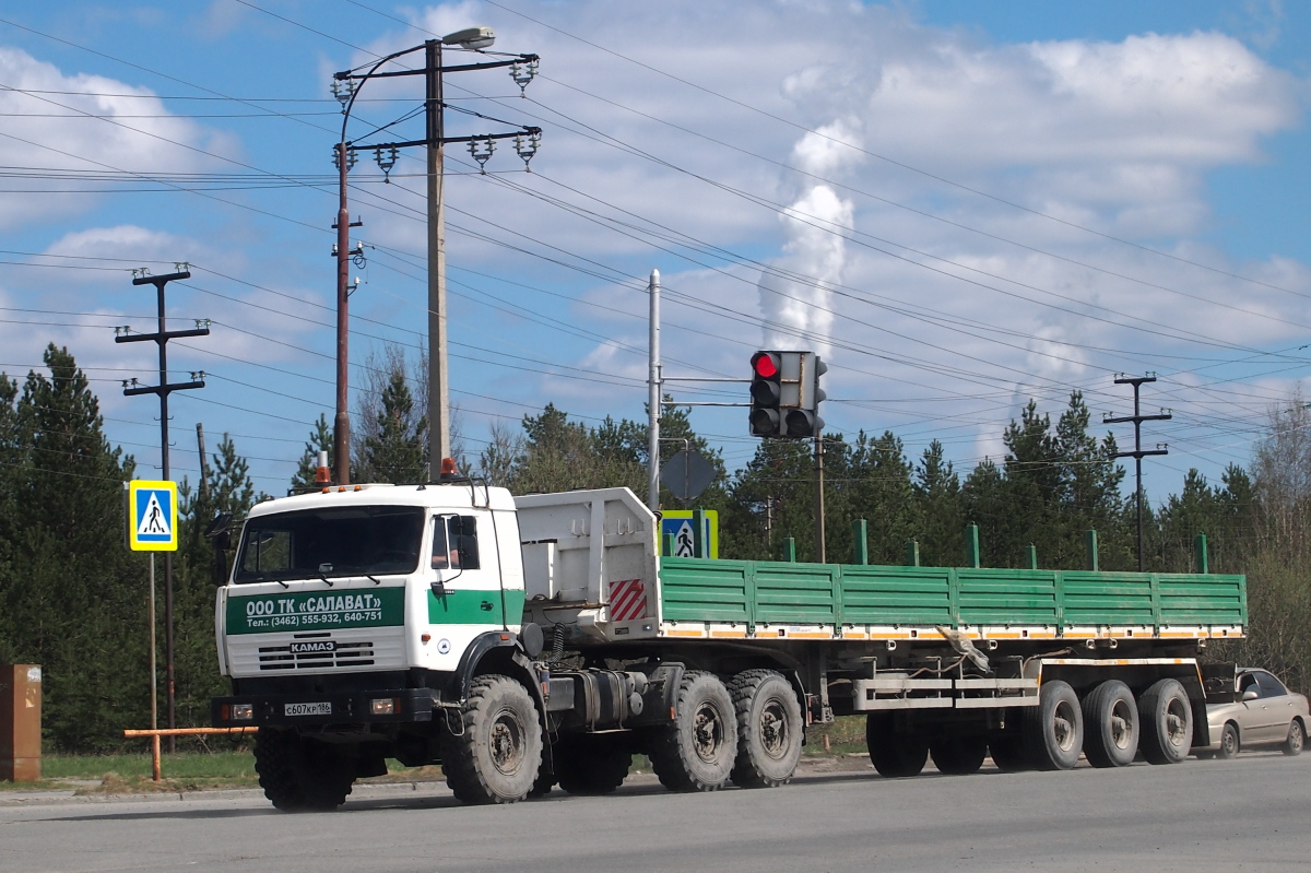 Ханты-Мансийский автоном.округ, № С 607 КР 186 — КамАЗ-53504-46