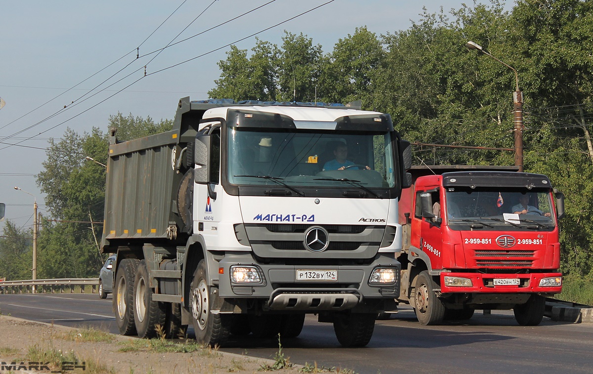 Красноярский край, № Р 132 ВУ 124 — Mercedes-Benz Actros ('2009) 3336