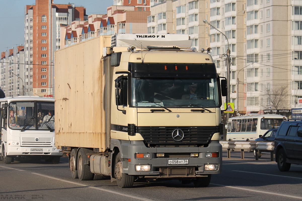 Новосибирская область, № О 058 НТ 54 — Mercedes-Benz Actros ('1997) 2540