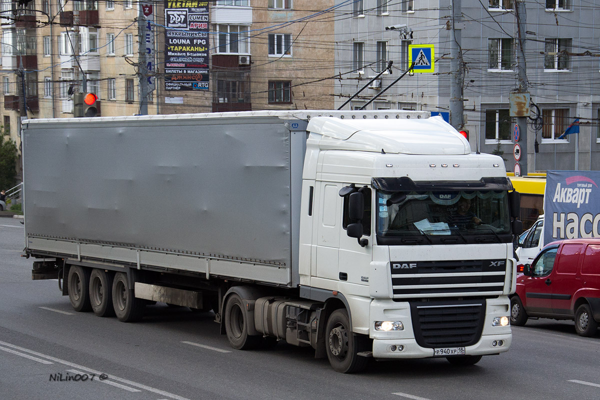 Удмуртия, № Р 940 ХР 18 — DAF XF105 FT