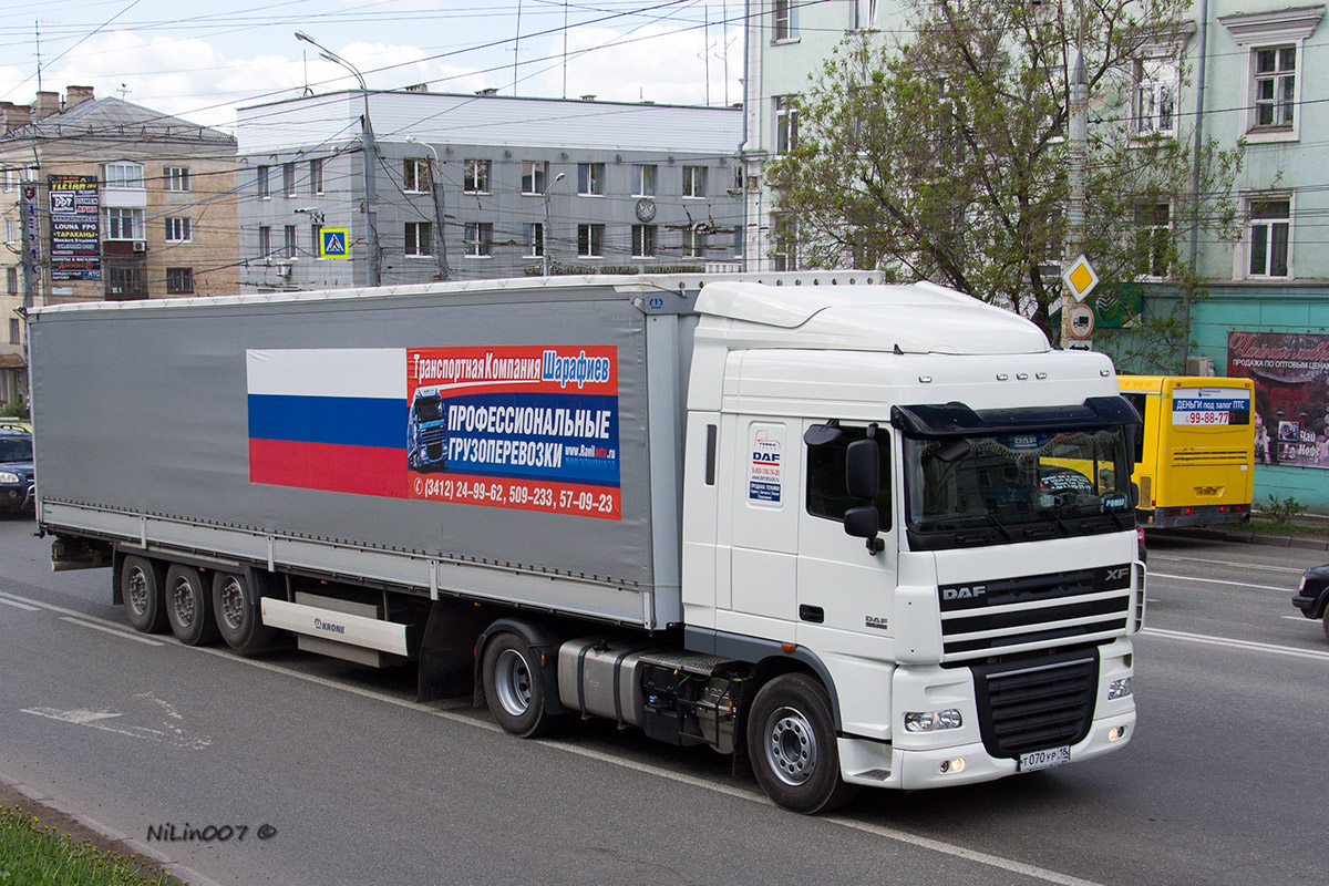 Удмуртия, № Т 070 УР 18 — DAF XF105 FT