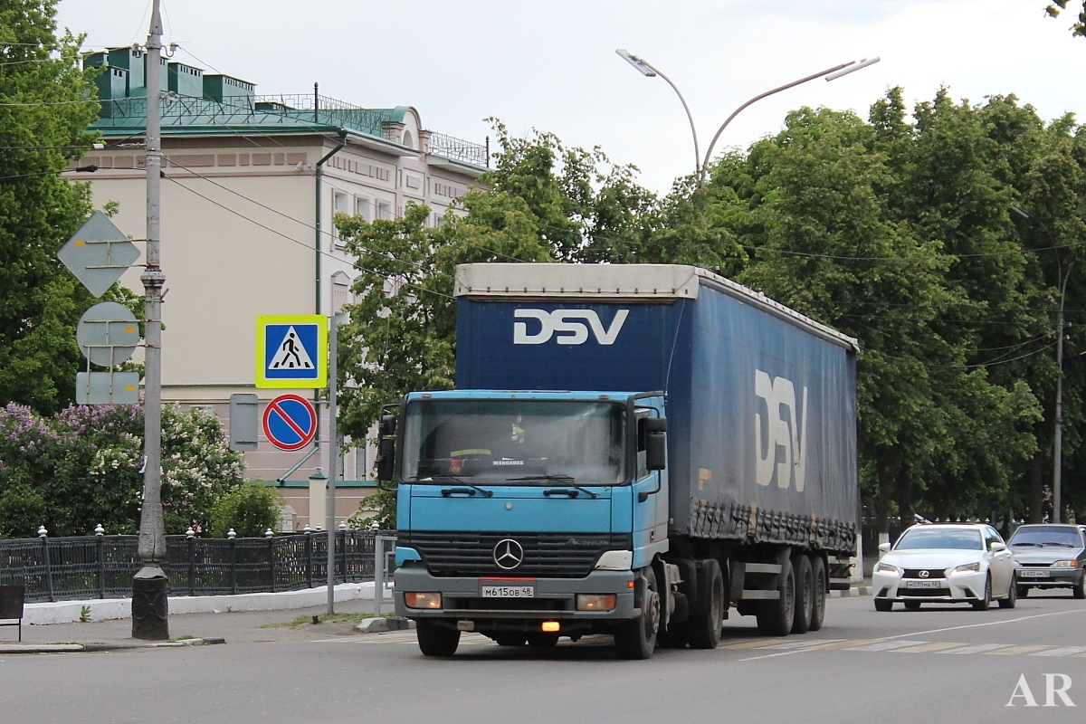 Липецкая область, № М 615 ОВ 48 — Mercedes-Benz Actros ('1997)